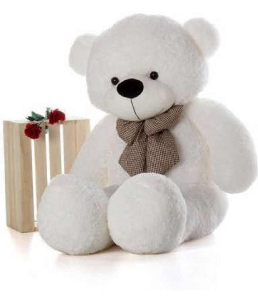     			KIDS WONDERS 3 FEET Teddy Bear / high Quality / Neck brow / Cute and Soft Teddy Bear (White)