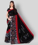 Anand Sarees - Black Georgette Saree With Blouse Piece (Pack of 1)