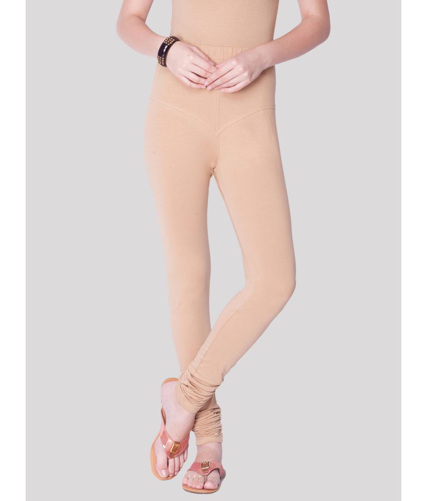     			Dollar Missy - Beige Lycra Women's Leggings ( Pack of 1 )