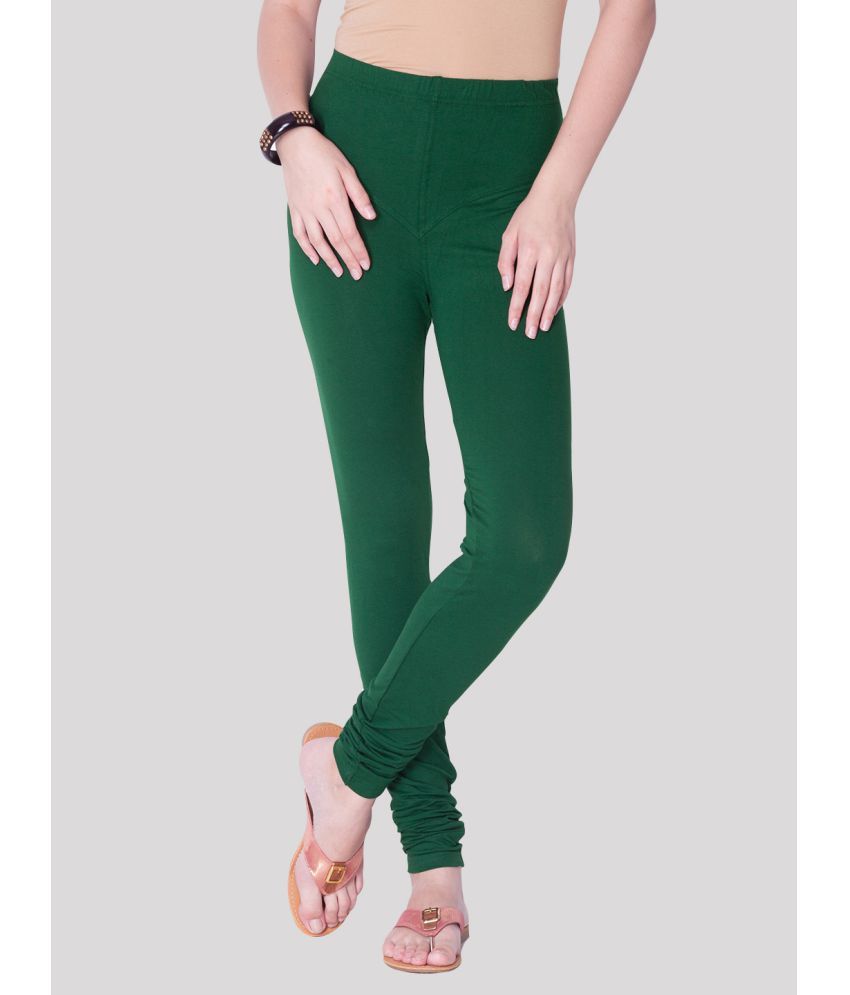     			Dollar Missy - Green Lycra Women's Leggings ( Pack of 1 )