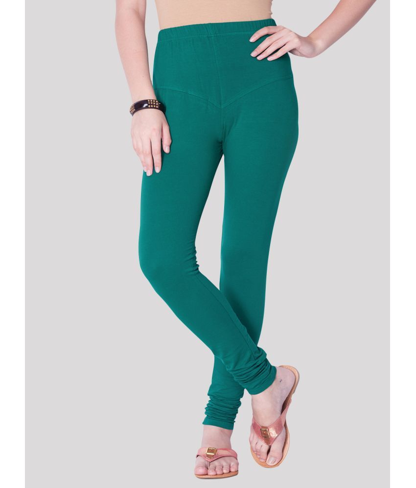     			Dollar Missy - Green Lycra Women's Leggings ( Pack of 1 )