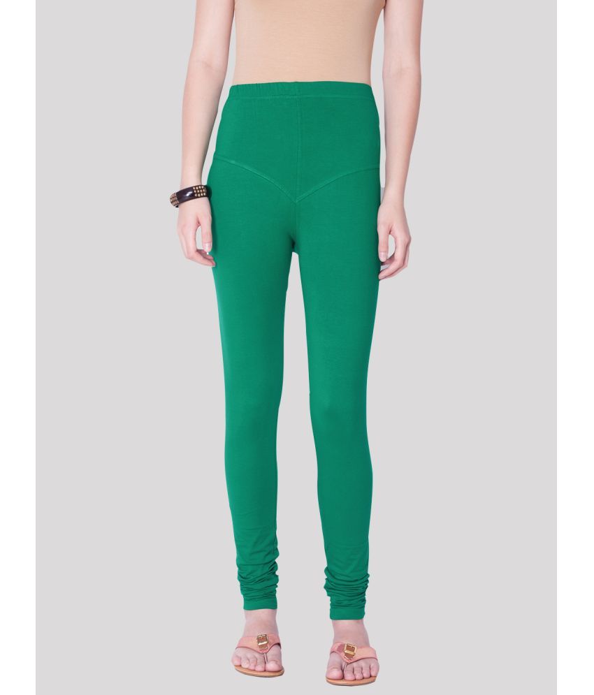     			Dollar Missy - Green Lycra Women's Leggings ( Pack of 1 )