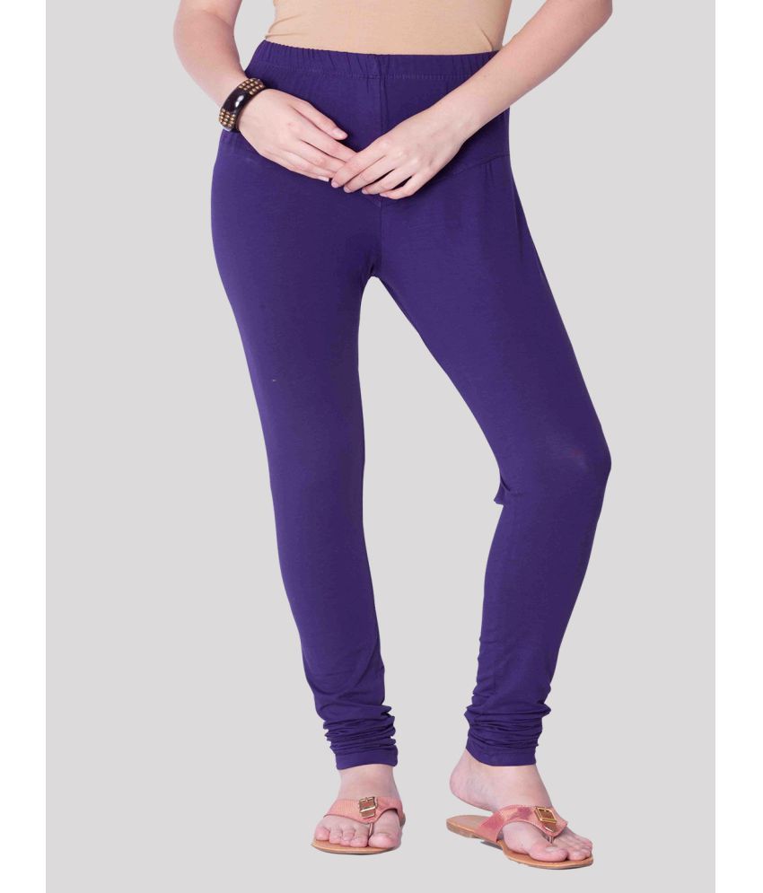     			Dollar Missy - Purple Lycra Women's Leggings ( Pack of 1 )