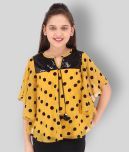 Cutecumber - Yellow Chiffon Girls Top ( Pack of 1 )