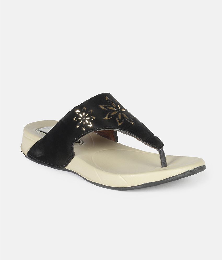     			Aqualite - Black Women's Flats