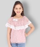 Cutecumber Pack of 1 Girls Georgette Top ( Pink )