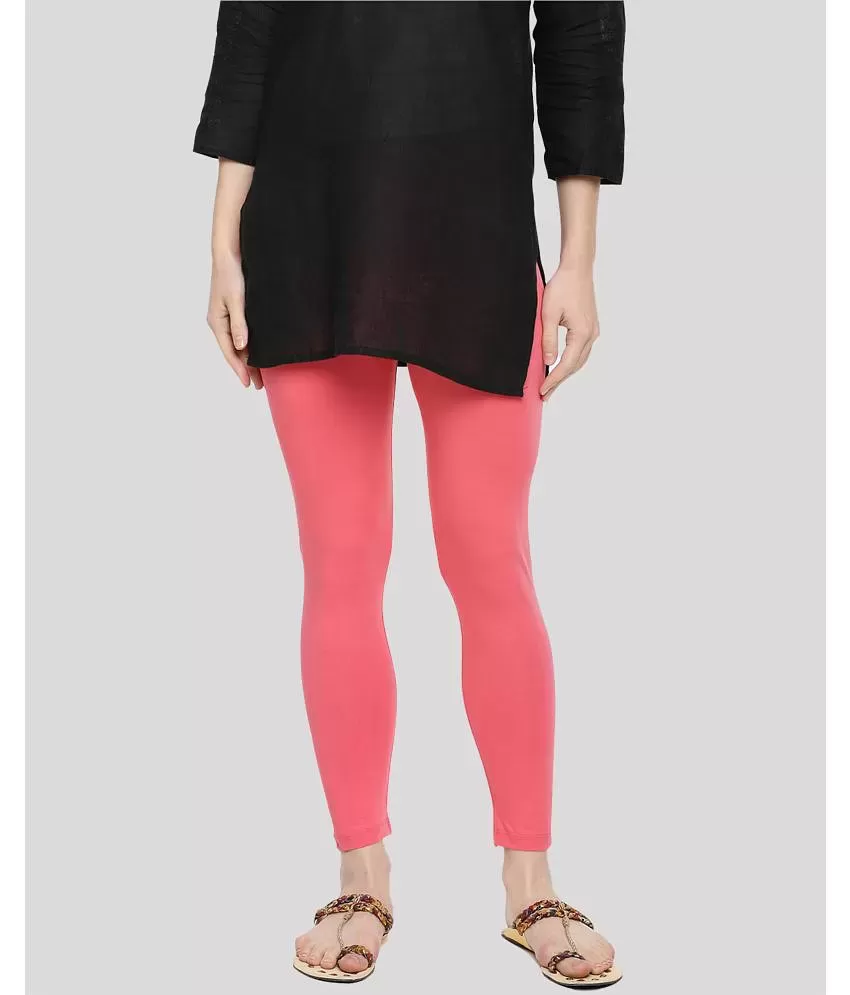 Dollar Missy - Pink Lycra Women's Leggings ( Pack of 1 ) Price in India -  Buy Dollar Missy - Pink Lycra Women's Leggings ( Pack of 1 ) Online at  Snapdeal