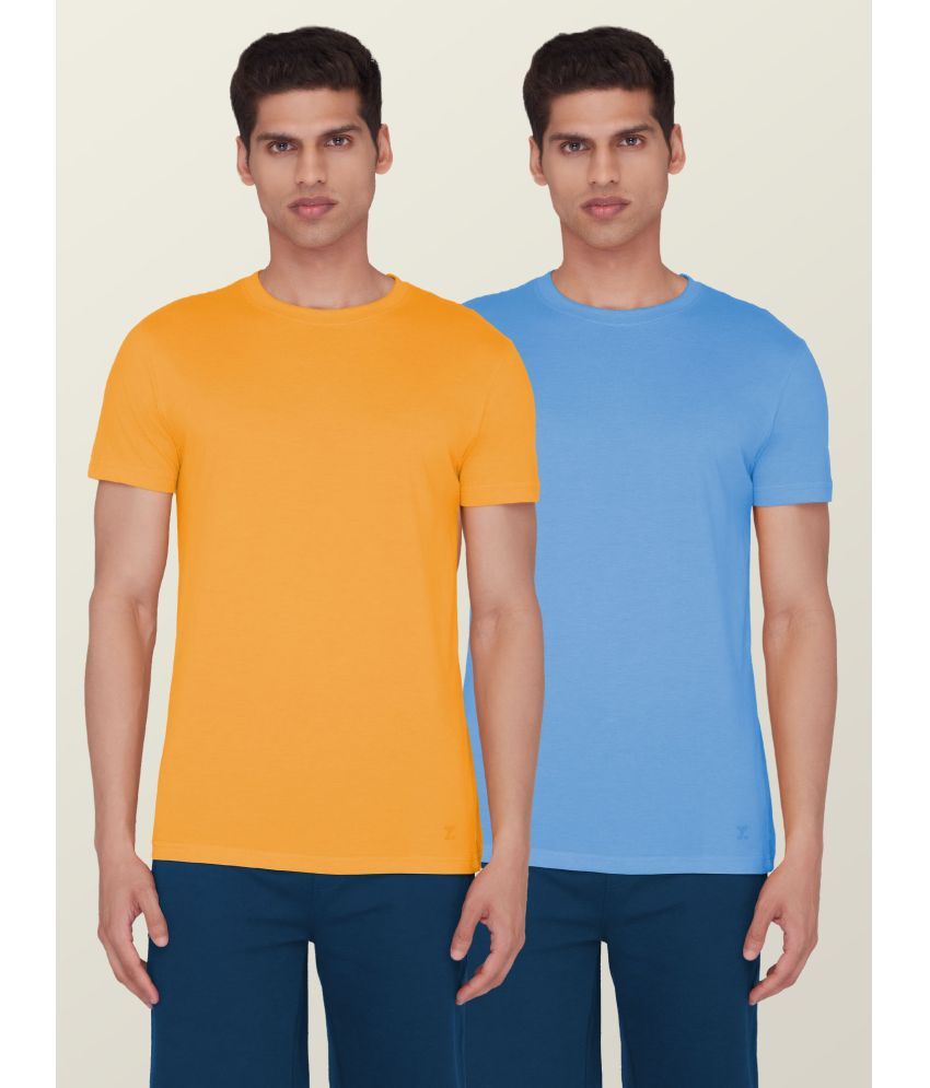     			XYXX - Multicolor Cotton Regular Fit Men's T-Shirt ( Pack of 2 )