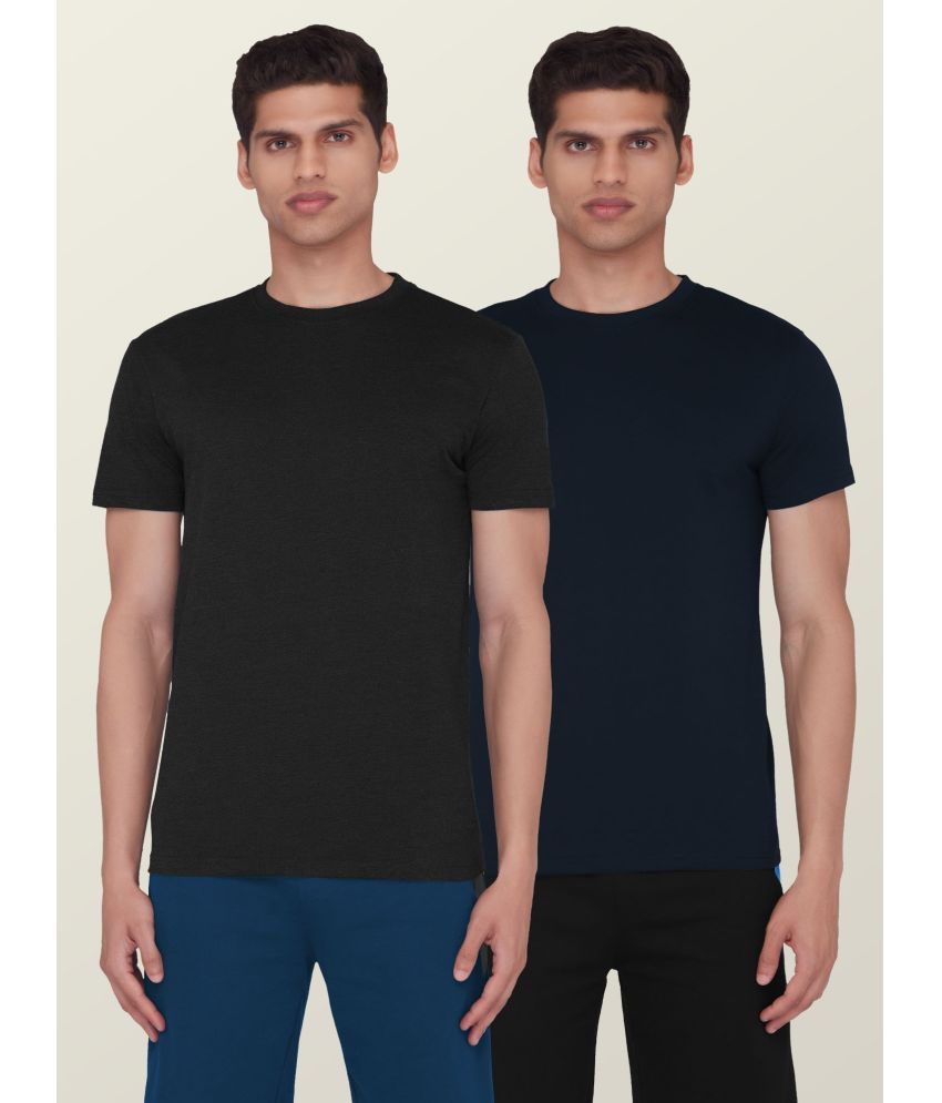     			XYXX - Multicolor Cotton Regular Fit Men's T-Shirt ( Pack of 2 )