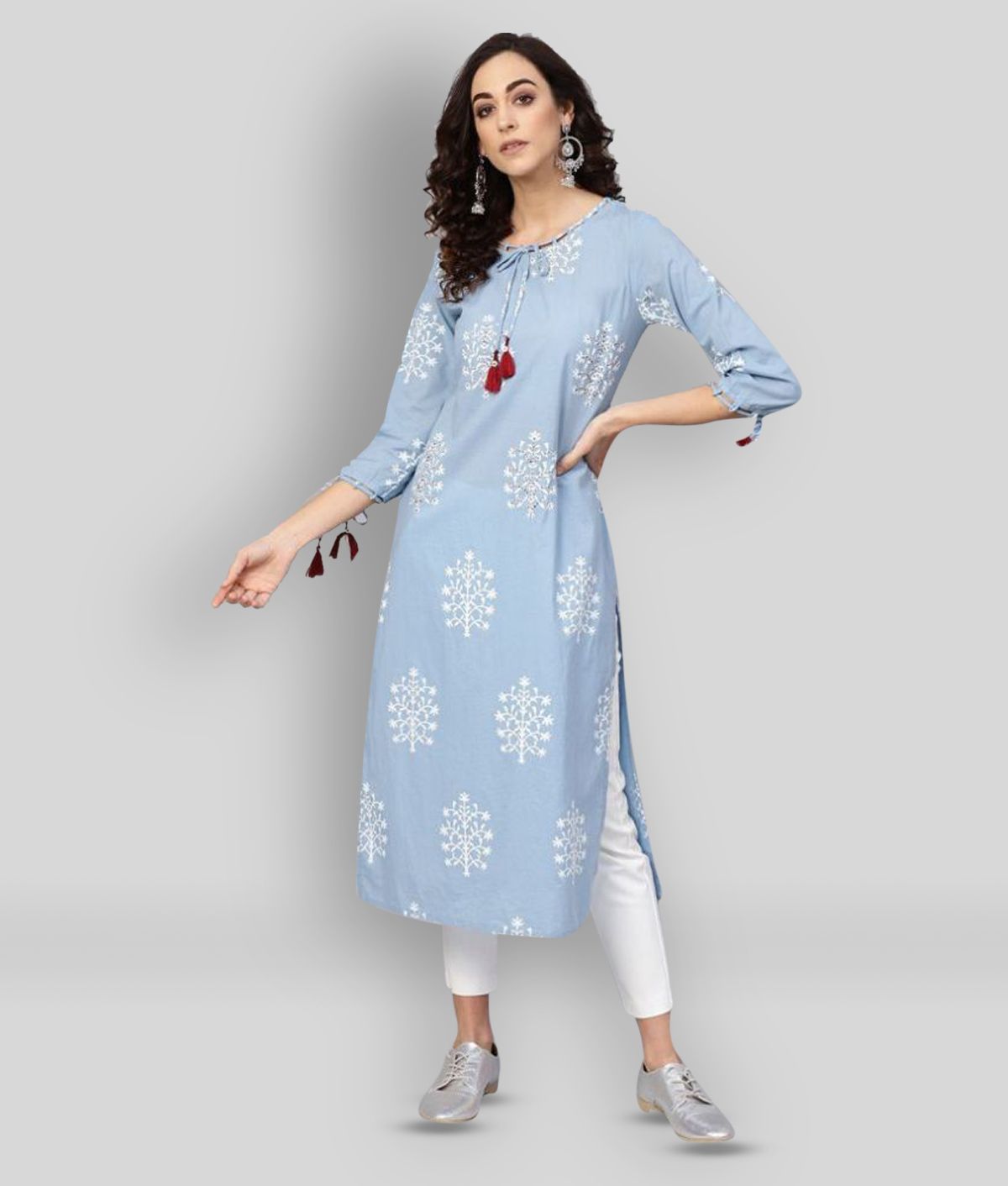     			Yash Gallery - Multicolor Cotton Women's Straight Kurti