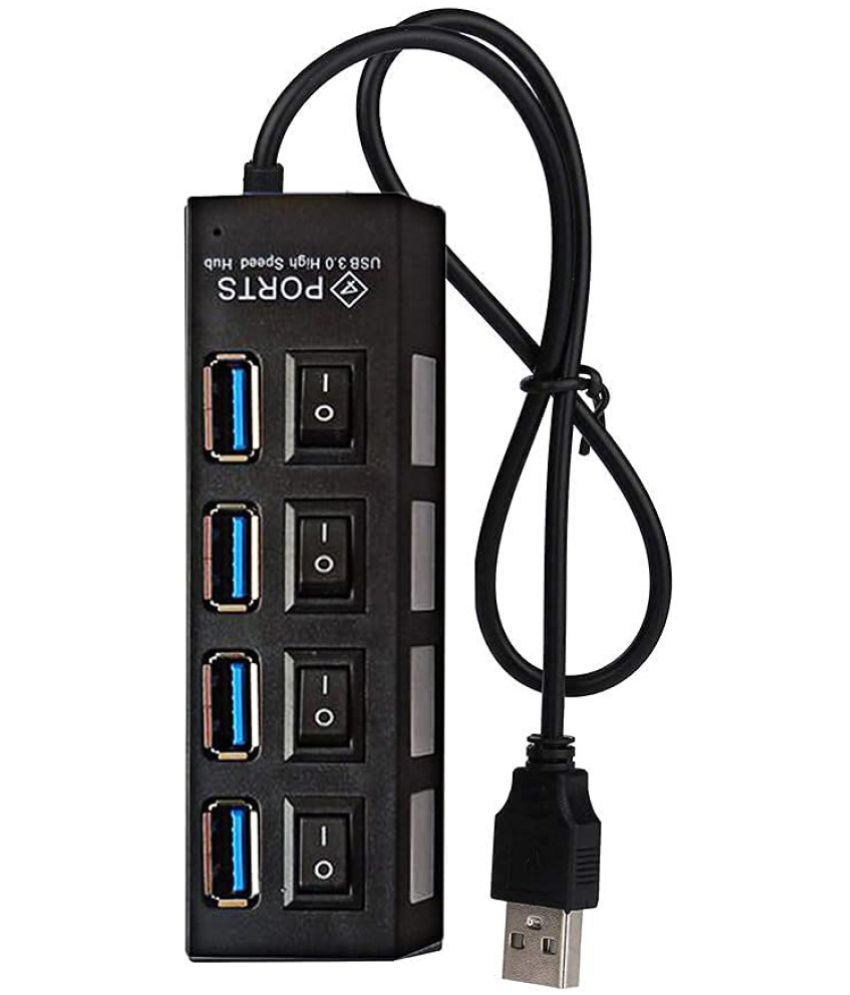 Ever Forever 4 port USB Hub 2.0 With Individual Switch & Indicator