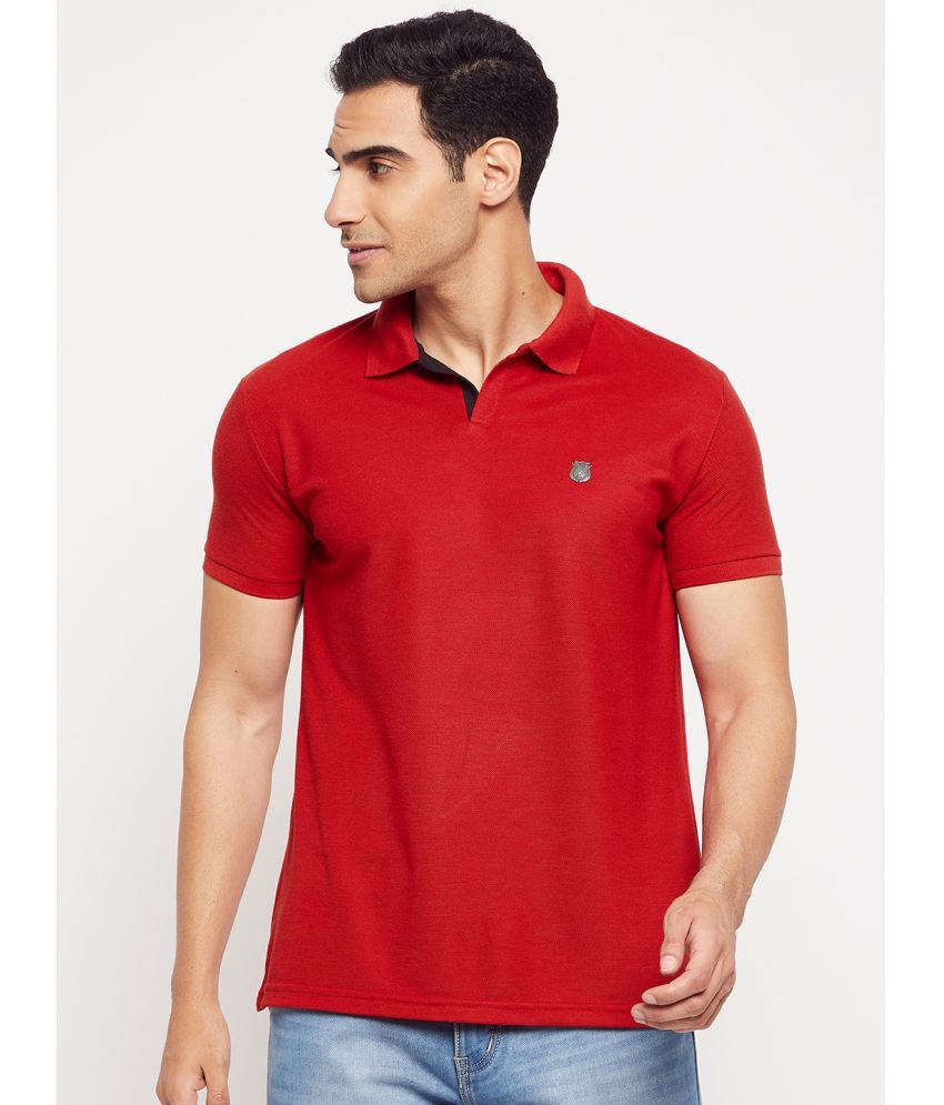     			HARBOR N BAY - Red Cotton Blend Regular Fit Men's Polo T Shirt ( Pack of 1 )