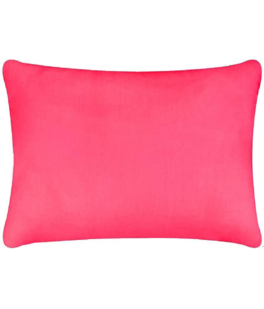     			PINDIA Single Pink Pillow Cover