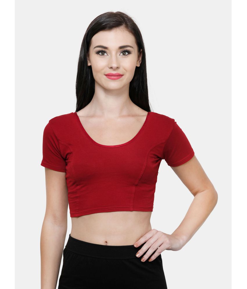     			Vami - Red Readymade without Pad Cotton Blend Women's Blouse ( Pack of 1 )