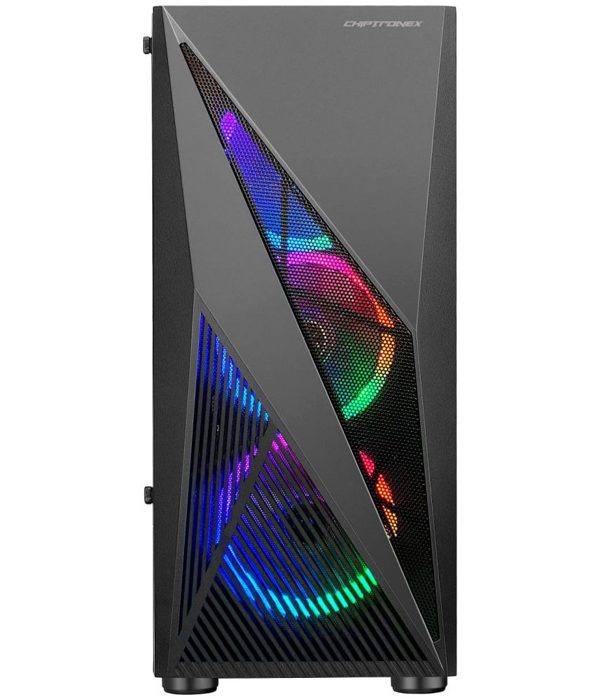 Chiptronex GX4000 Black Mid-Tower Gaming Cabinet No