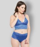 N-Gal - Blue Polyester Women's Nightwear Nightsuit Sets