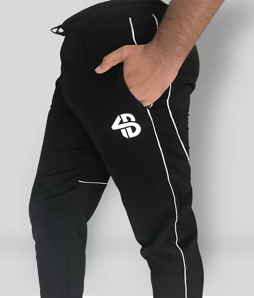POKER ACTIVE Black Polyester Trackpants Single  Buy POKER ACTIVE Black  Polyester Trackpants Single Online at Low Price in India  Snapdeal