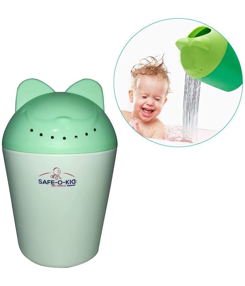     			SAFE-O-KID Green Plastic Baby Bather