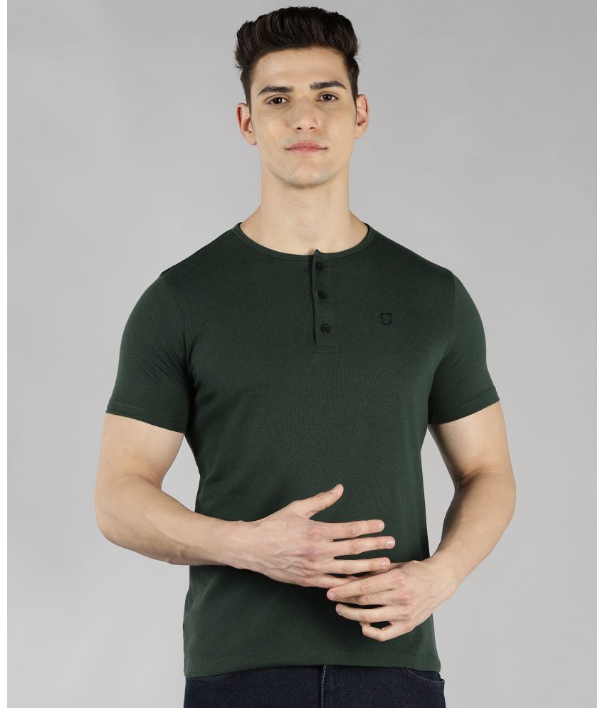     			Urbano Fashion - Green Cotton Slim Fit Men's T-Shirt ( Pack of 1 )