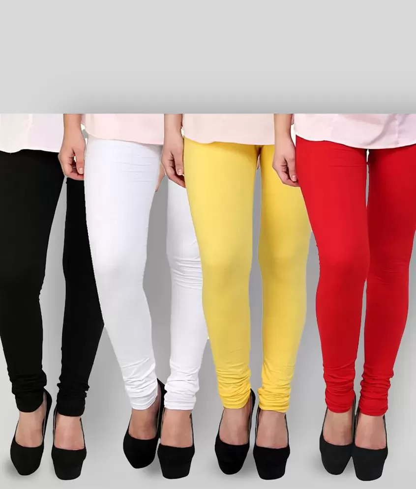 Buy Lyra Ankle Length Ethnic Wear Legging (Red, Blue, Solid) at Amazon.in