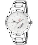 Om Collection - Silver Stainless Steel Analog Men's Watch