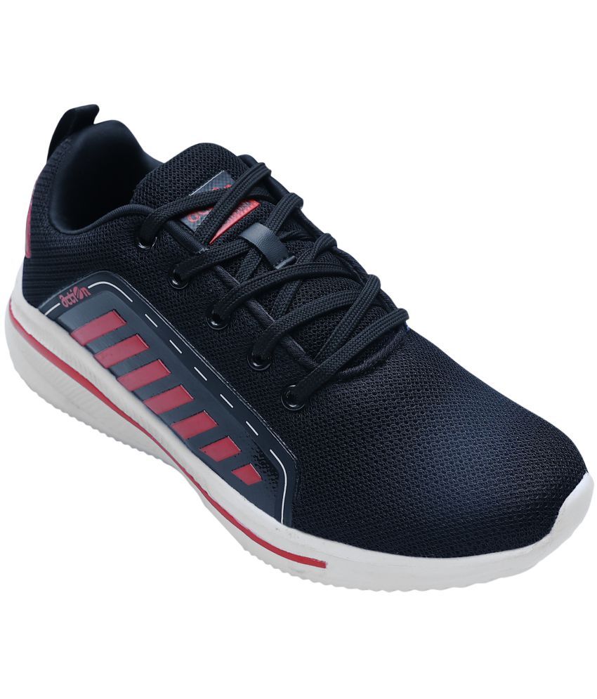     			Action AM 885-Blk-RD Running Shoes Black