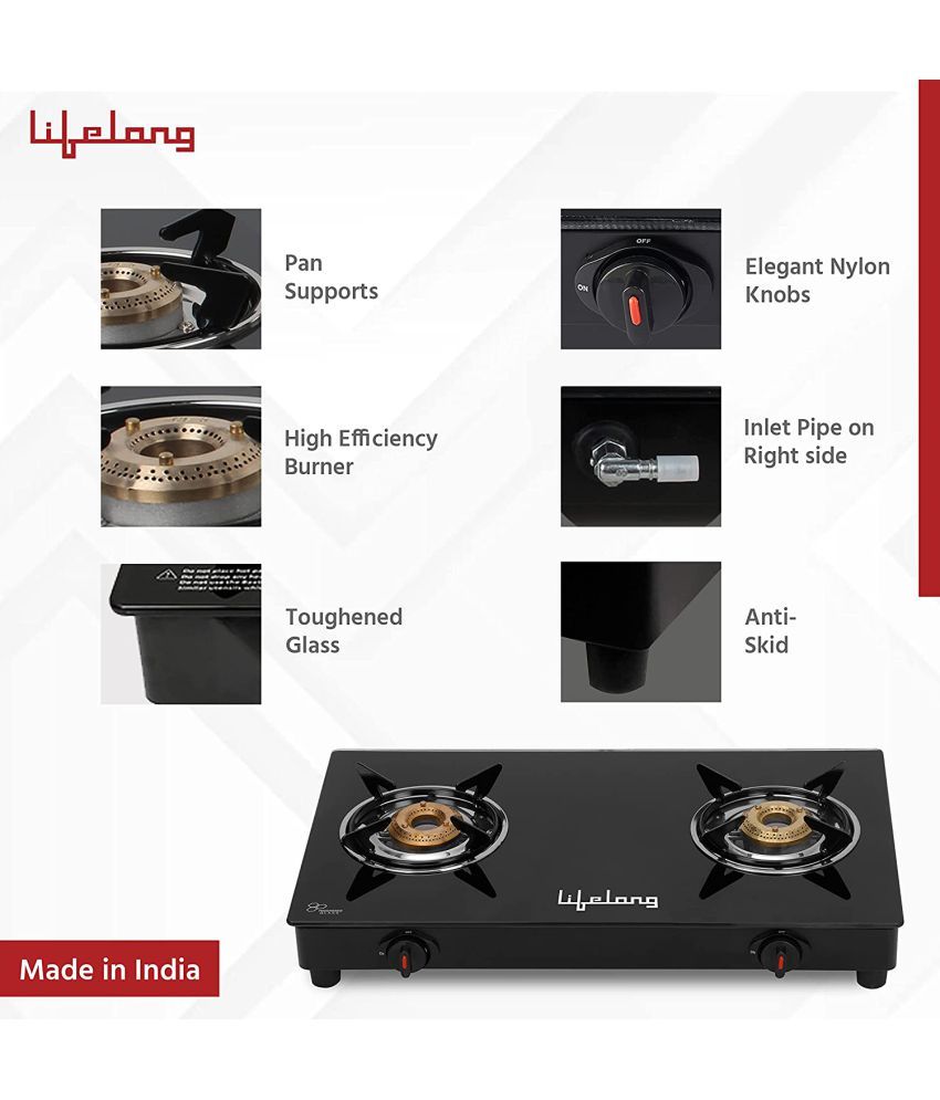 lifelong 2 burner gas stove