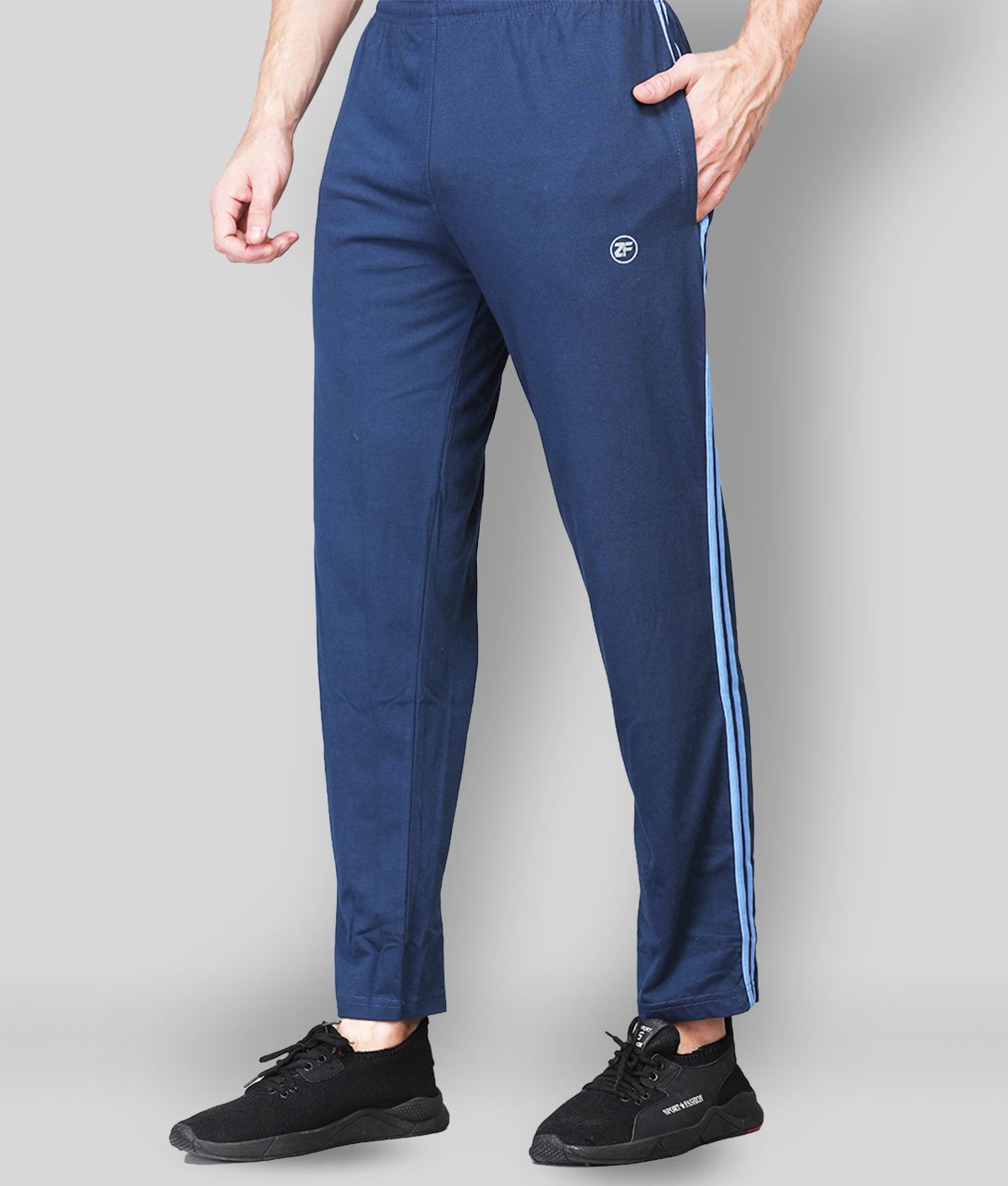     			Zimfit - Blue Cotton Blend Men's Sports Trackpants ( Pack of 1 )