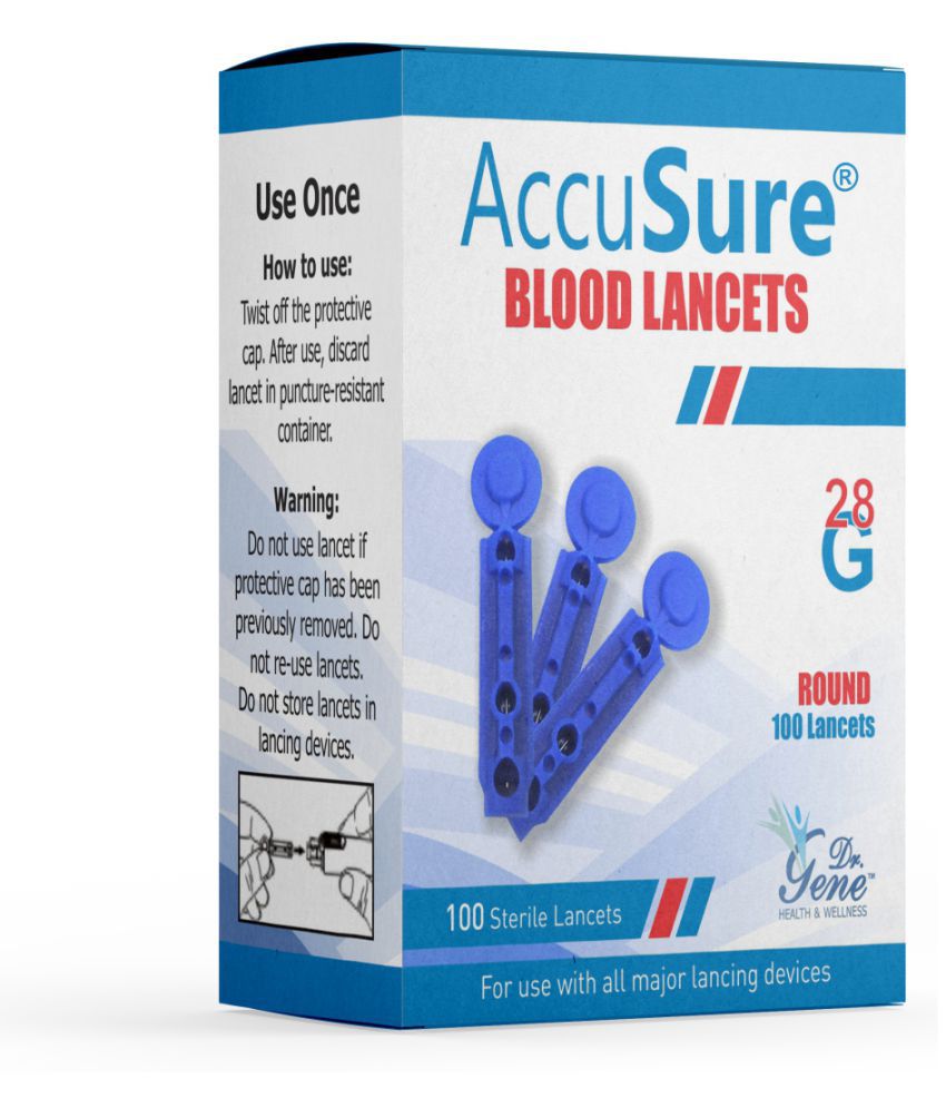     			AccuSure Round Lancets(Blue)(100)