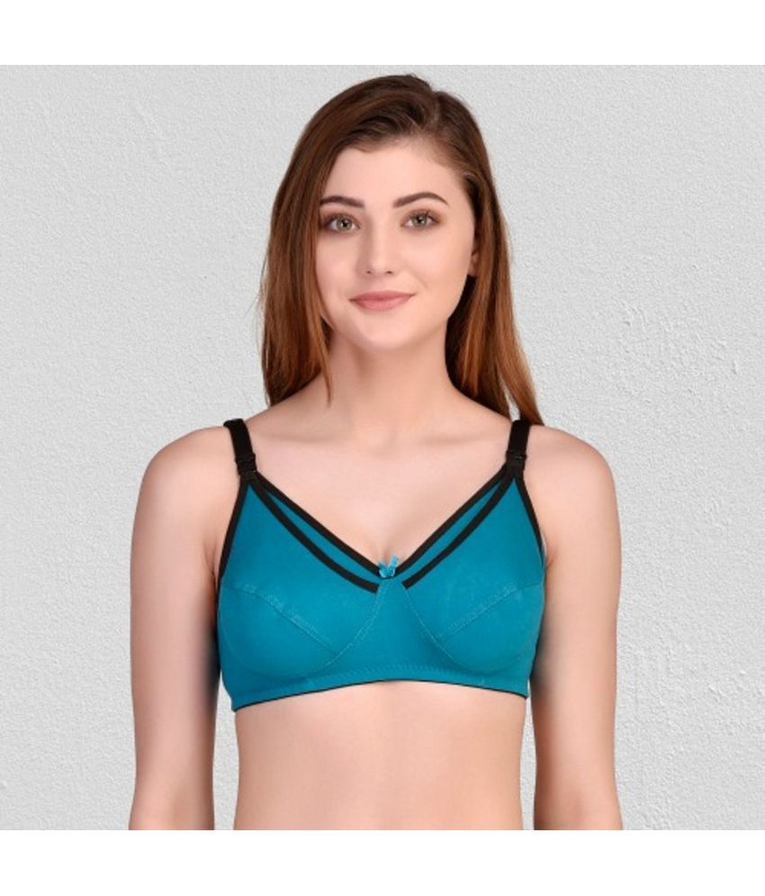     			Desiprime Cotton Non Padded Women's Everyday Bra ( Green )