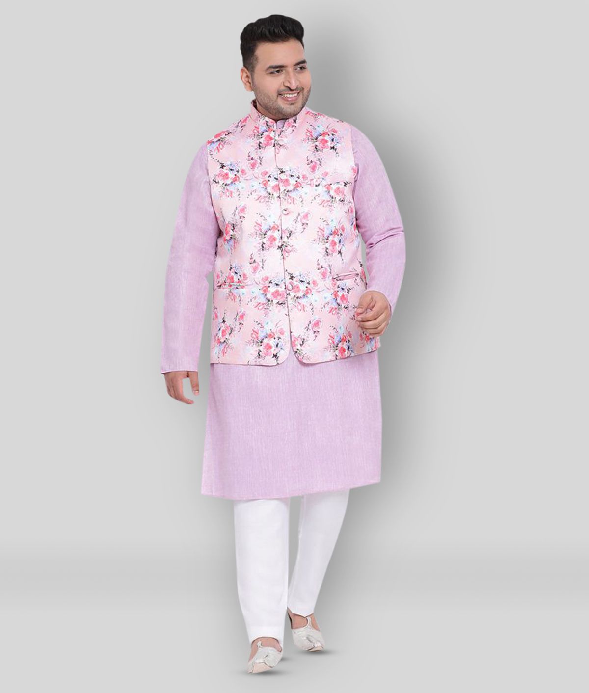     			Hangup - Multicolor Polyester Regular Fit Men's Kurta Pyjama Set ( Pack of 1 )