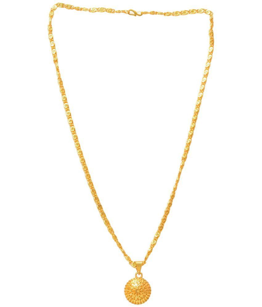     			Jewar Mandi - Golden Pendant set ( Pack of 1 )