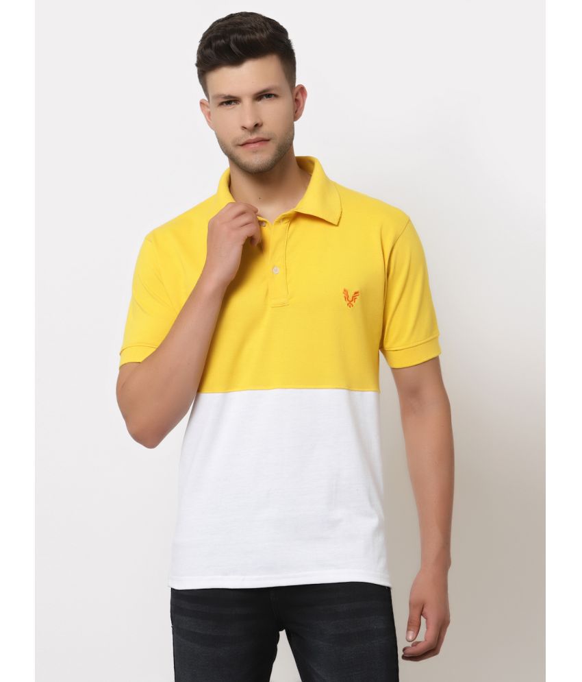     			Uzarus - Yellow Cotton Blend Regular Fit Men's Polo T Shirt ( Pack of 1 )