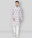 Hangup - Blue Cotton Regular Fit Men's Kurta Pyjama Set ( Pack of 1 )