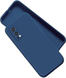 Artistique - Blue Silicon Silicon Soft cases Compatible For Oneplus Nord 2 ( Pack of 1 )