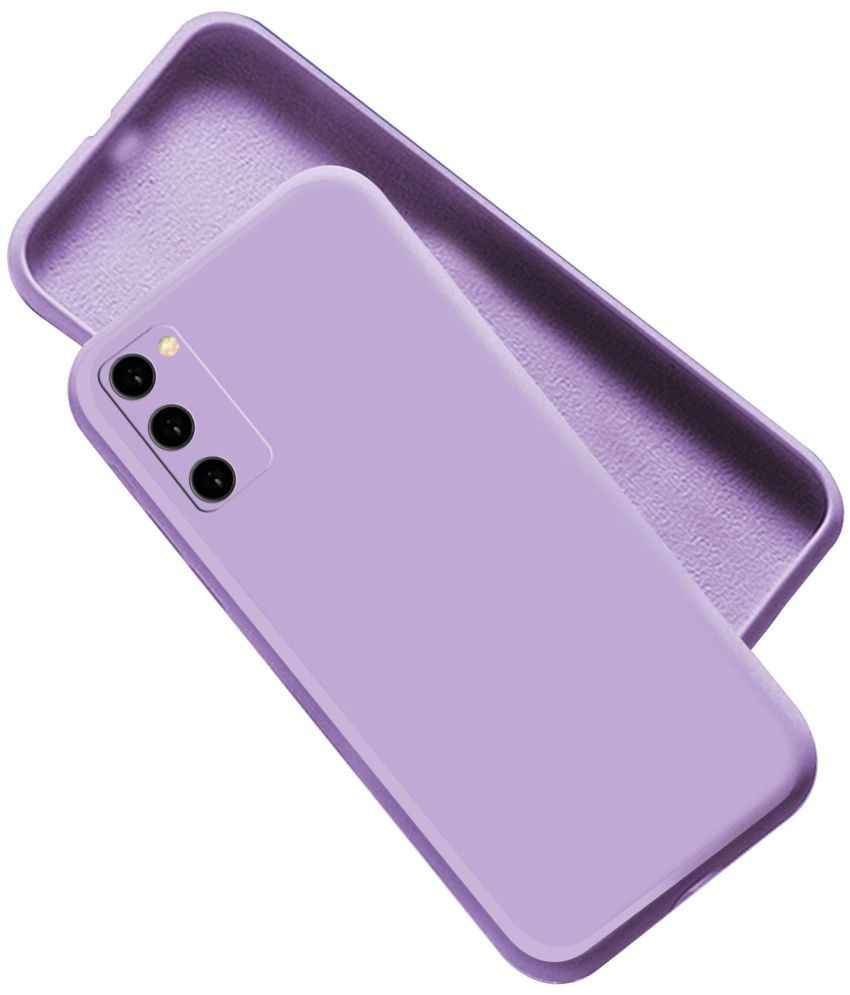     			Artistique - Purple Silicon Silicon Soft cases Compatible For Samsung Galaxy S20 FE ( Pack of 1 )