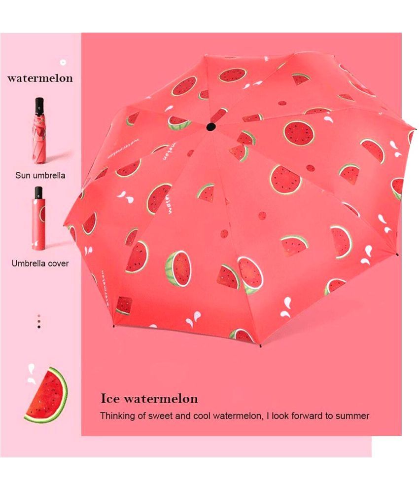     			KEKEMI Red 3 Fold Umbrella