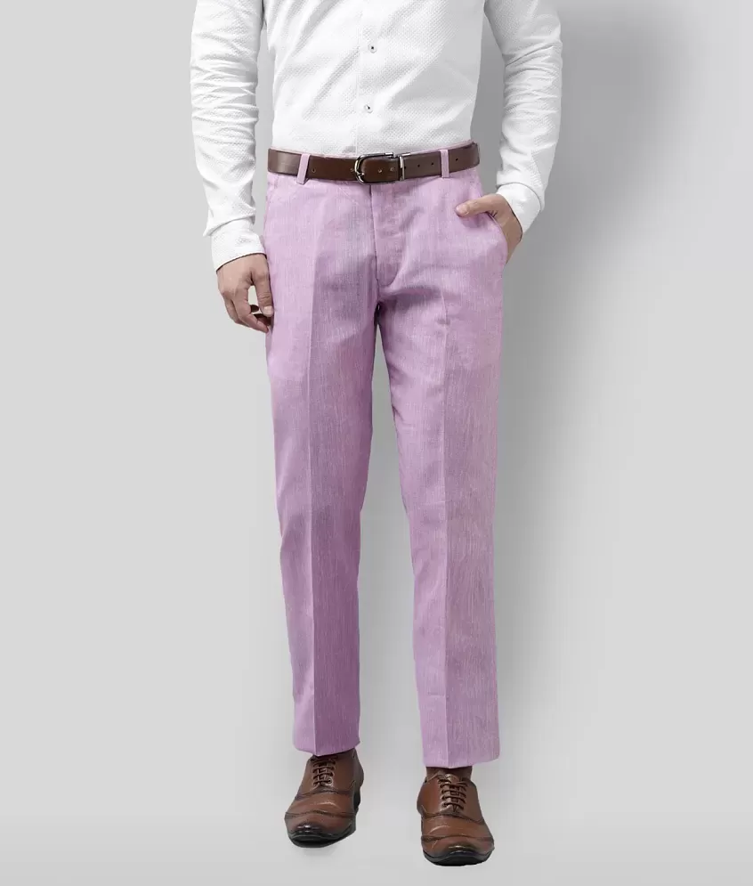 Mens Purple Dress Pants  Solid Color Pants