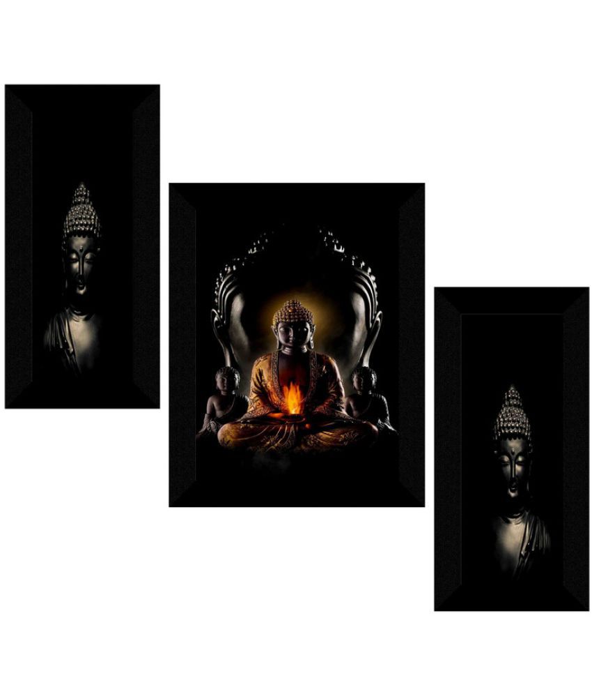     			Saf Lord Gautam Buddha Ji Religious Wall Hanging Painting With Frame