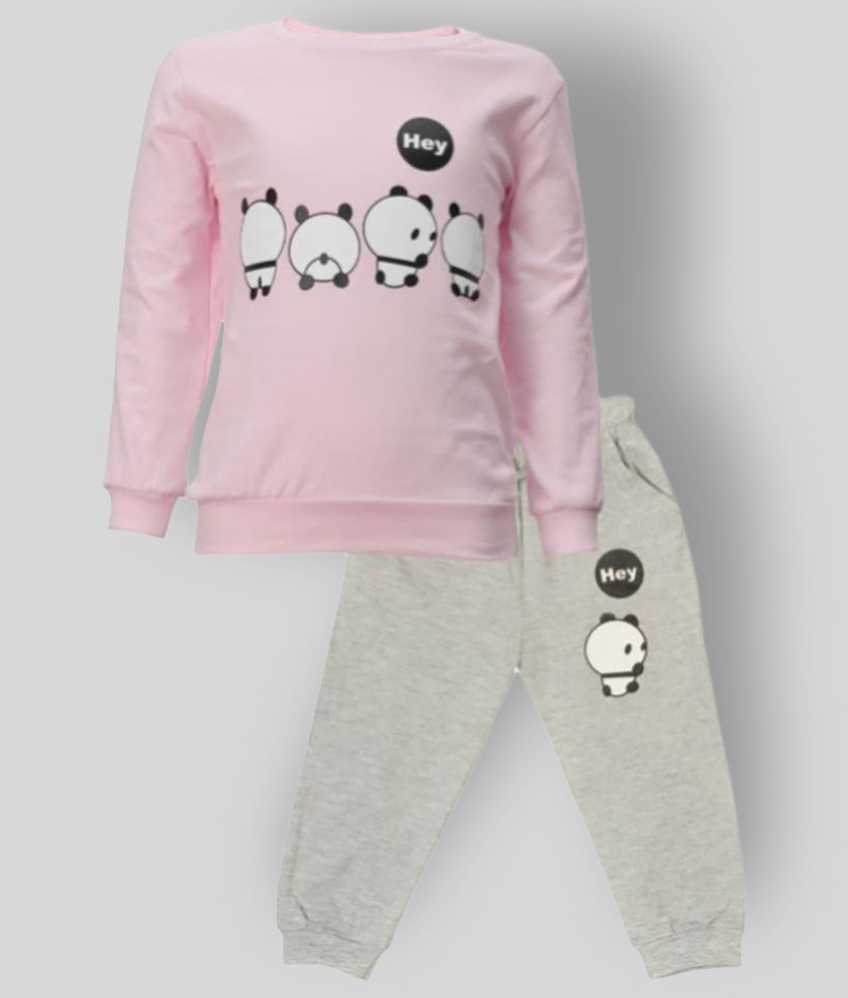     			CATCUB - Pink Cotton Boy's T-Shirt & Trackpants ( Pack of 1 )