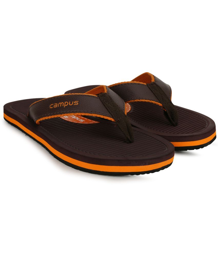     			Campus Brown Men's Daily Slipper  (Pair of 1)