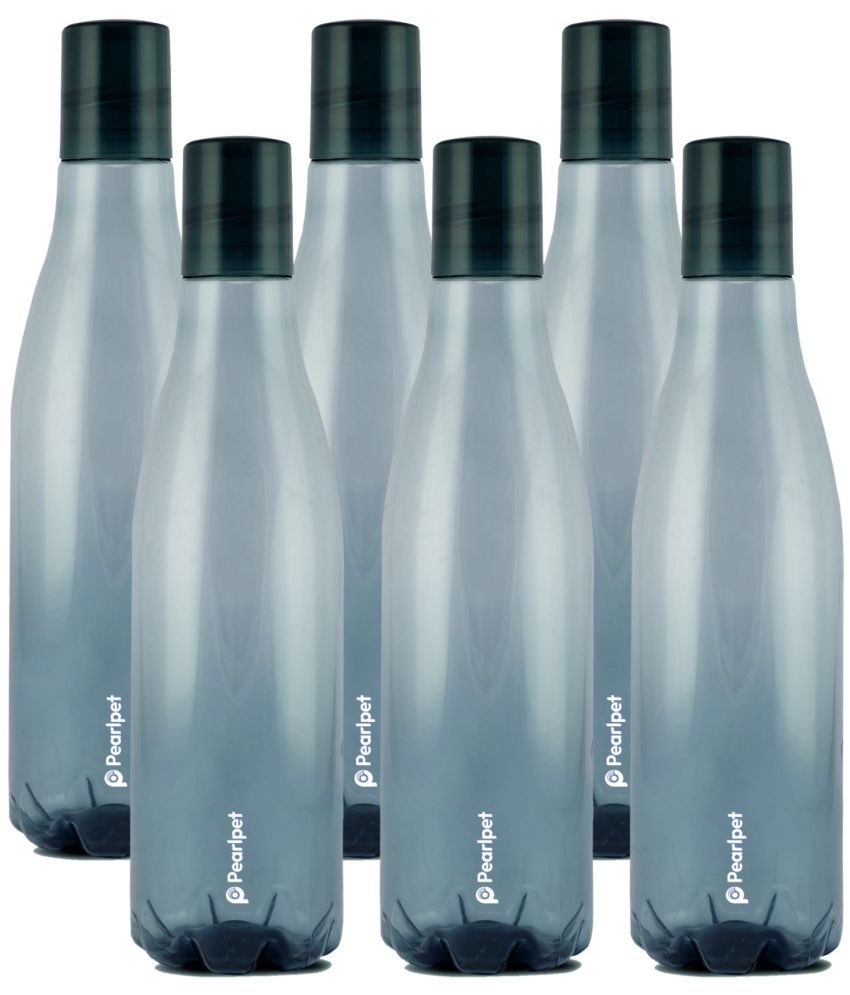     			PearlPet - Grey Water Bottle ( Pack of 6 )
