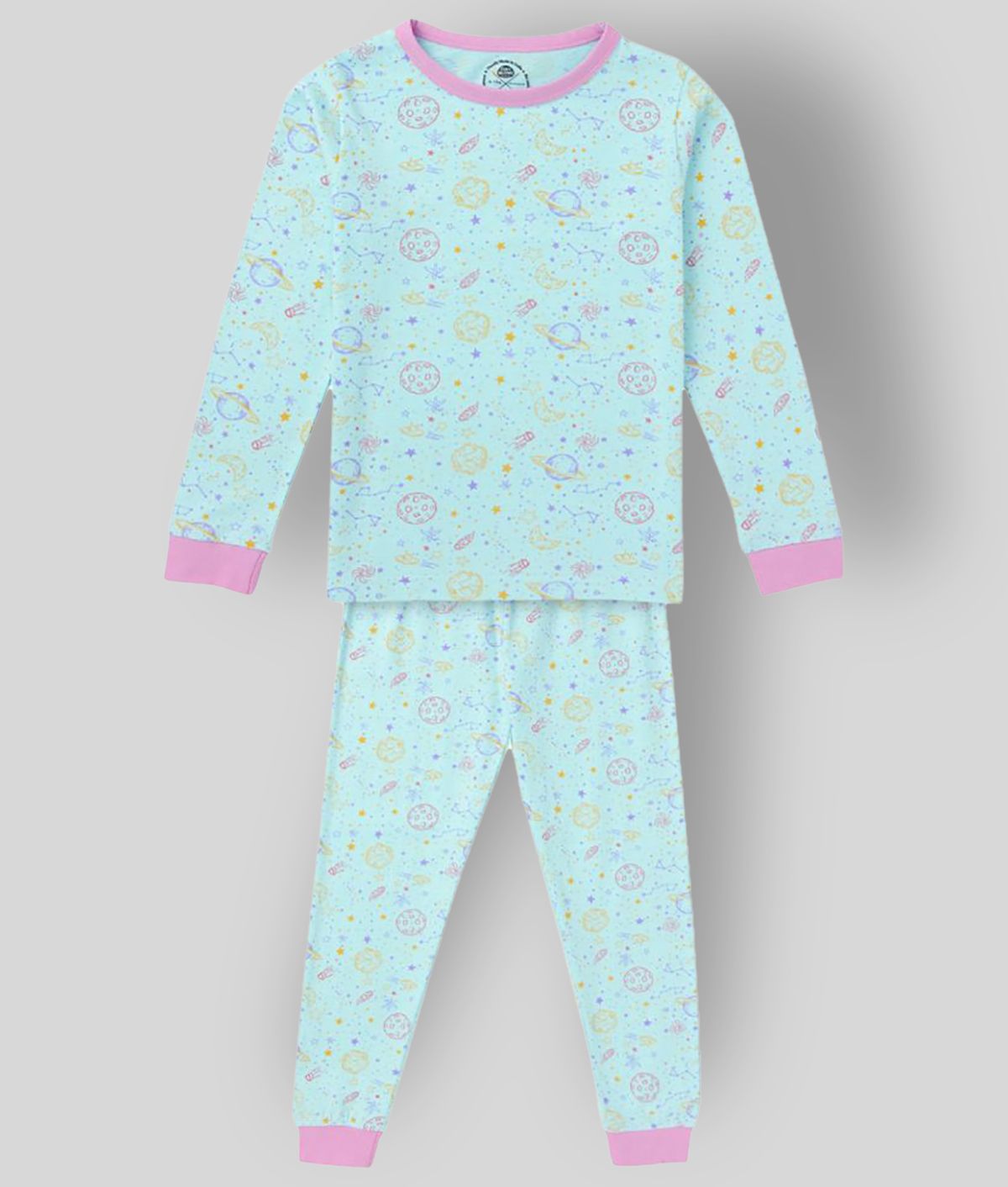     			Cub Mcpaws - Multi Color Cotton Girls Night Suit Set ( Pack of 1 )