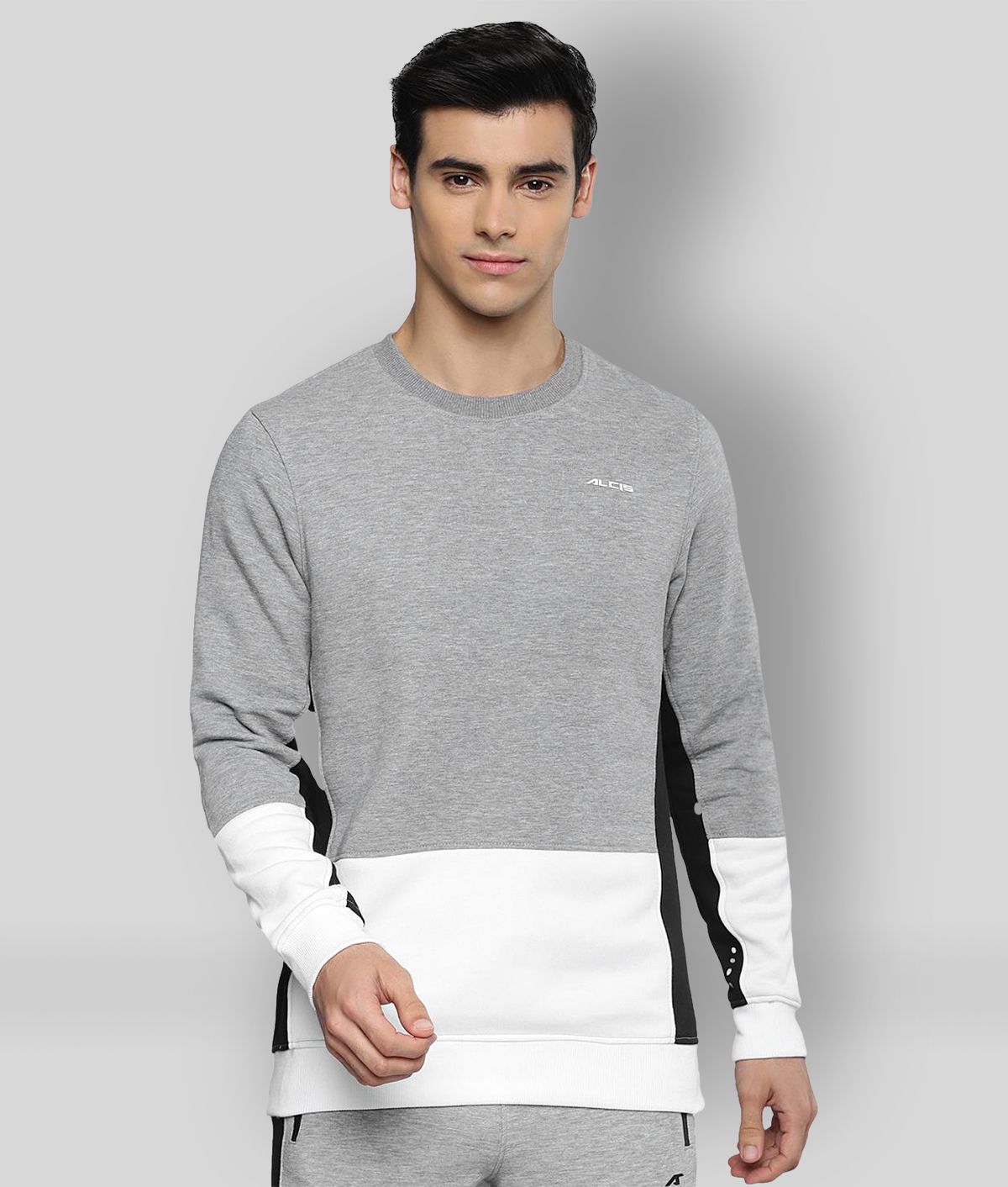     			Alcis -  Light Grey Cotton Men's Running Sweatshirt ( Pack of 1 )