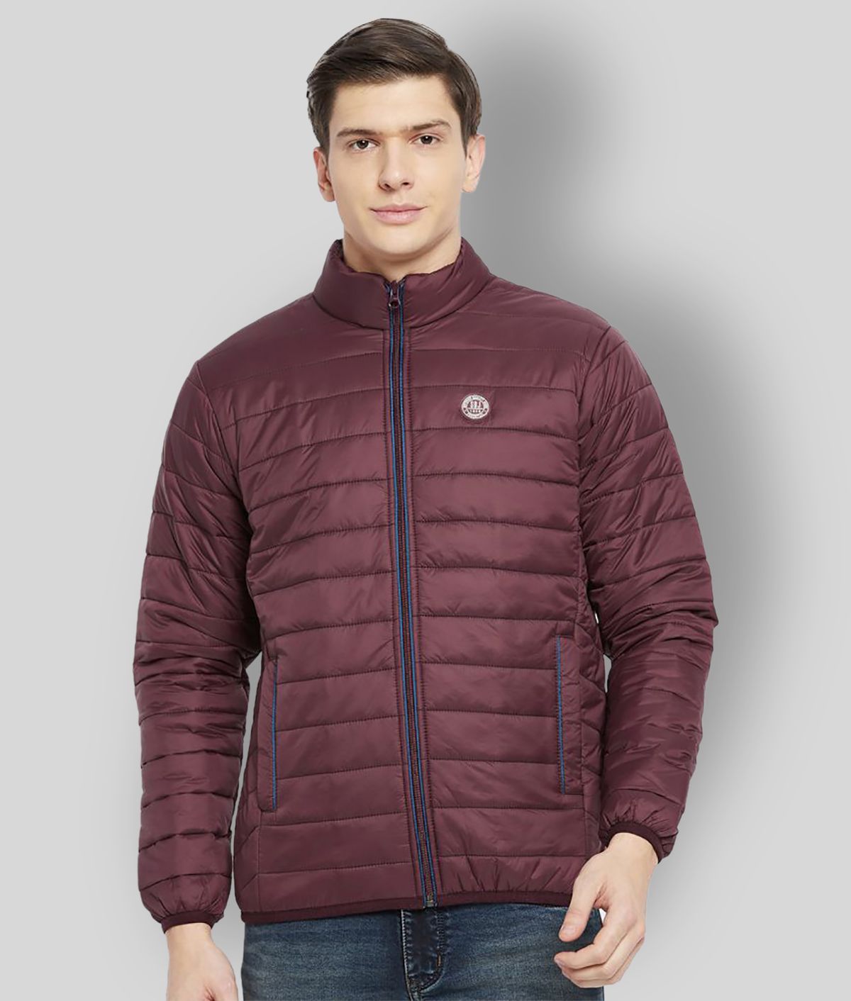     			Duke - Maroon Nylon Slim Fit Men's Puffer Jacket ( Pack of 1 )