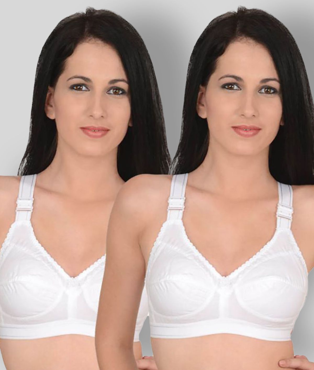     			Softskin - White Cotton Non Padded Women's Minimizer Bra ( Pack of 2 )