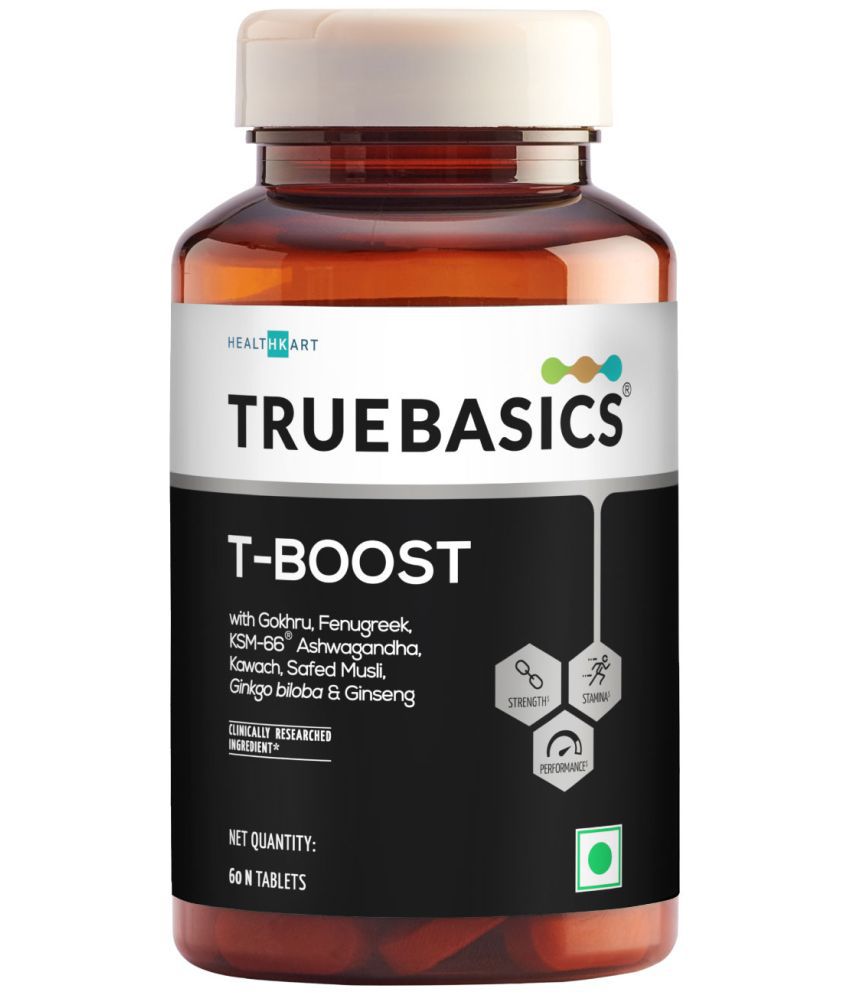 TrueBasics T-Boost,Supplement for Men Tablet 60 no.s Pack of 1