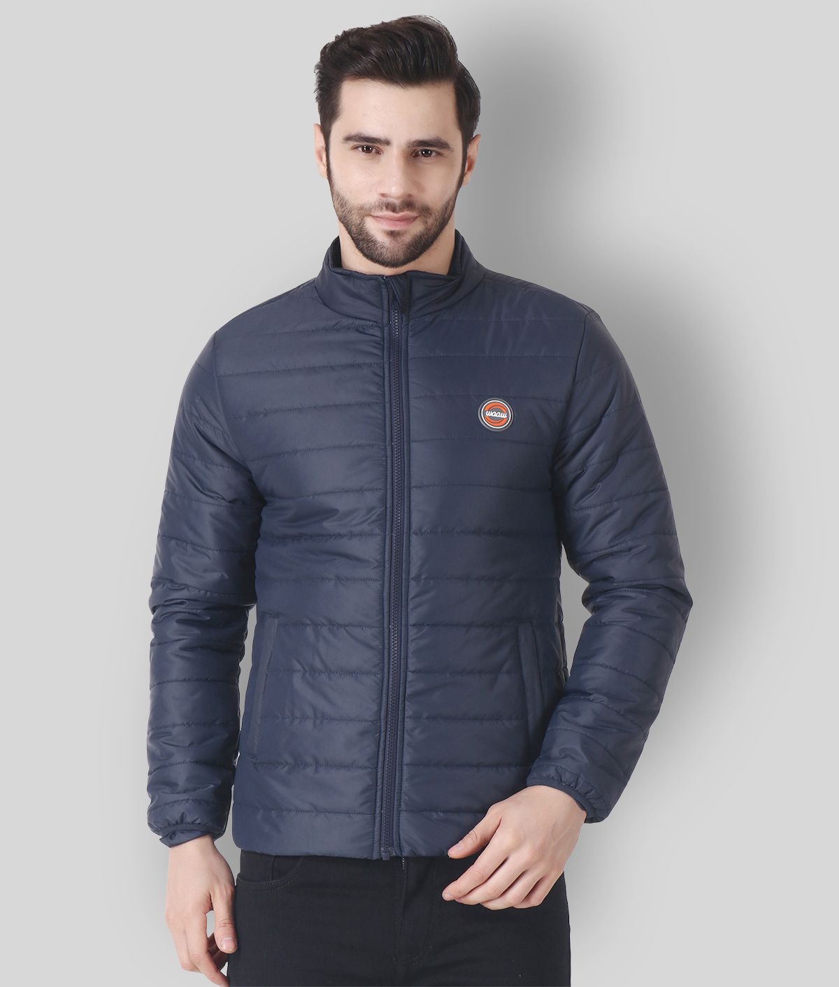 WAAW Navy Quilted & Bomber Jacket