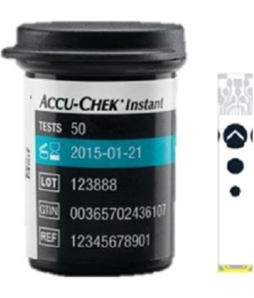     			AccuChek Instant Test Strips, 50 Count (Multicolor)