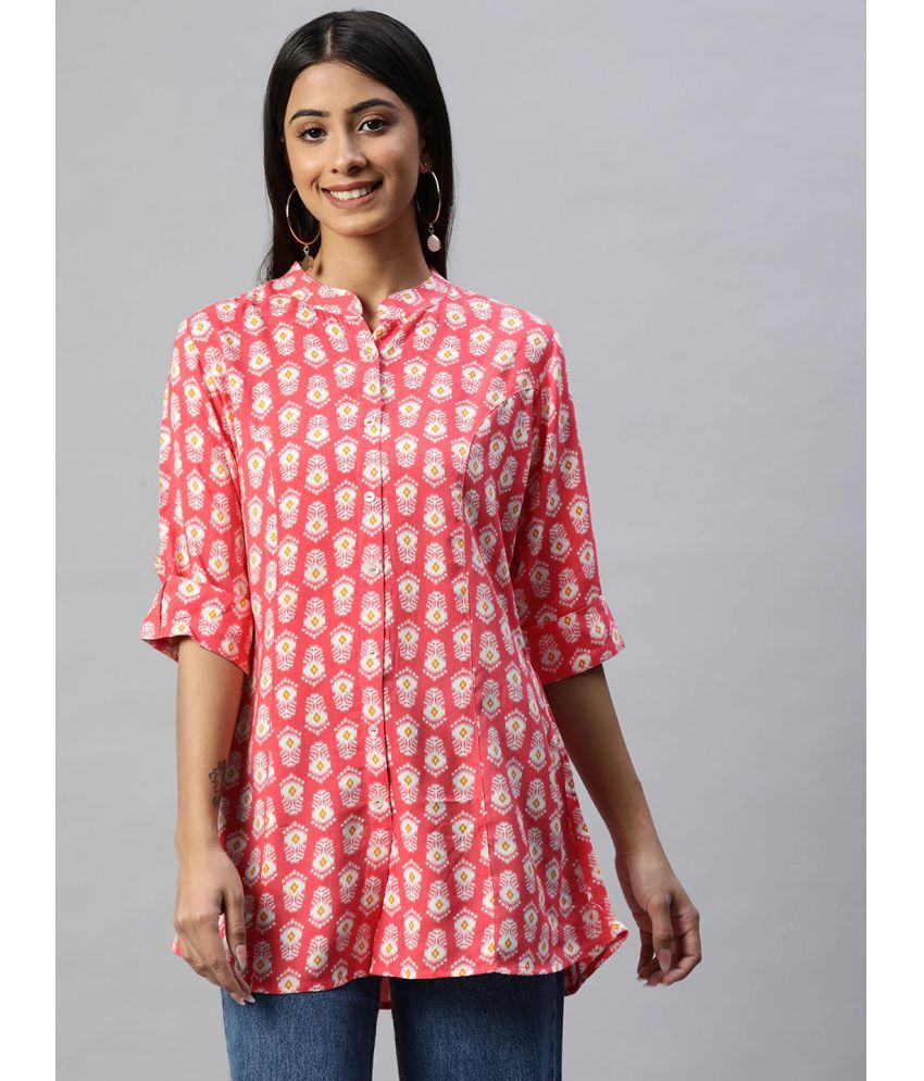     			Divena - Pink Rayon Women's Tunic ( Pack of 1 )